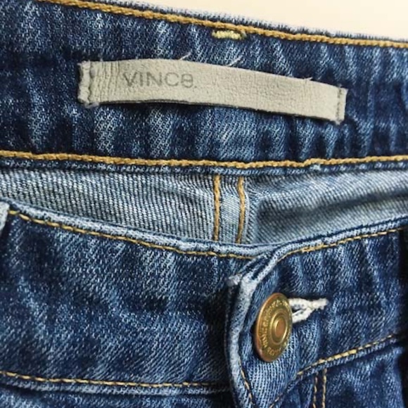 VINCE Medium Denim Wash Straight Leg Jeans - Picture 4 of 10